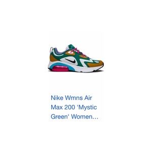 Nike Airmax Women’s 200 MYSTIC GREEN (Heritage)